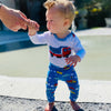 AnnLoren Baby Boys Layette Cars Trucks Long Sleeve Onesie Pants Cap 3pc Gift Set - Lil FashionAva 