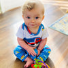 AnnLoren Baby Boys Layette Cars Trucks Onesie Pants Cap 3pc Gift Set Clothing - Lil FashionAva 