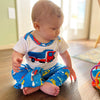 AnnLoren Baby Boys Layette Cars Trucks Onesie Pants Cap 3pc Gift Set Clothing - Lil FashionAva 