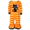 AnnLoren Baby Girls Halloween Sweet Black Cat Orange Cotton Romper - Lil FashionAva 