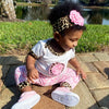 AnnLoren Baby Girls Layette Pink Leopard Onesie Pants Headband 3pc Gift Set Clothing - Lil FashionAva 