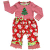 AnnLoren Baby Girls Merry Christmas Tree Holiday Floral Toddler Romper One Piece - Lil FashionAva 