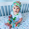 AnnLoren Baby Layette Boys Dinosaur Onesie Pants Cap 3pc Gift Set - Lil FashionAva 