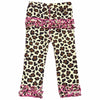 AnnLoren Baby Toddler Big Girls Boutique Leopard Ruffle Butt Leggings - Lil FashionAva 