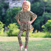AnnLoren Baby Toddler Big Girls Boutique Leopard Ruffle Butt Leggings - Lil FashionAva 