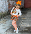 AnnLoren Big Little Girls Autumn Floral Turkey Tunic & Leggings Holiday Clothes - Lil FashionAva 