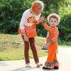 AnnLoren Big Little Girls Autumn Turkey Tunic & Leggings Holiday Thanksgiving Clothes - Lil FashionAva 