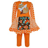 AnnLoren Big Little Girls Fall Foxy Floral Forest Friends Dress & Leggings - Lil FashionAva 