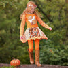 AnnLoren Big Little Girls Fall Foxy Floral Forest Friends Dress & Leggings - Lil FashionAva 