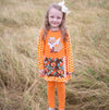 AnnLoren Big Little Girls Fall Foxy Floral Forest Friends Dress & Leggings - Lil FashionAva 