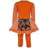 AnnLoren Big Little Girls Fall Foxy Floral Forest Friends Dress & Leggings - Lil FashionAva 