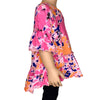 AnnLoren Girls 3/4 Angel Sleeve Tie Dye Cotton Knit Ruffle Shirt - Lil FashionAva 