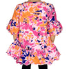 AnnLoren Girls 3/4 Angel Sleeve Tie Dye Cotton Knit Ruffle Shirt - Lil FashionAva 