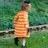 AnnLoren Girls Boutique Black Cat Orange Striped Halloween Dress - Lil FashionAva 