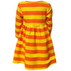 AnnLoren Girls Boutique Black Cat Orange Striped Halloween Dress - Lil FashionAva 