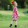 AnnLoren Girls Boutique Christmas Floral Long Sleeve Cotton Party Dress - Lil FashionAva 