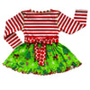 AnnLoren Girls Boutique Christmas Holiday Dress and Polka Dot Legging Set - Lil FashionAva 