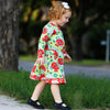AnnLoren Girls Boutique Holiday Christmas Floral Cotton Winter Dress - Lil FashionAva 