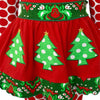 AnnLoren Girls Boutique Winter Holiday Red Green Damask Dress and Legging Set - Lil FashionAva 