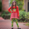 AnnLoren Girls Christmas Reindeer Tunic and Holiday Legging Set - Lil FashionAva 