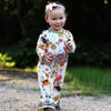 AnnLoren Girls Long Sleeve Forest Animal Friends Baby Toddler Romper - Lil FashionAva 