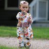 AnnLoren Girls Long Sleeve Forest Animal Friends Baby Toddler Romper - Lil FashionAva 
