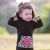 AnnLoren Girls Long Sleeve Leopard Heart Baby Toddler Romper Hoodie One Piece - Lil FashionAva 