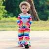 AnnLoren Girls Long Sleeve Rainbow Hearts Baby Toddler Romper One Piece - Lil FashionAva 