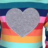 AnnLoren Girls Long Sleeve Rainbow Hearts Baby Toddler Romper One Piece - Lil FashionAva 