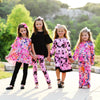 AnnLoren Girls Pink, Orange & Purple Tie Dye Ruffle Hoodie 2 Pc Fashion Track Suit - Lil FashionAva 