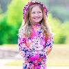 AnnLoren Girls Pink, Orange & Purple Tie Dye Ruffle Hoodie 2 Pc Fashion Track Suit - Lil FashionAva 
