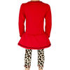 AnnLoren Girls Winter Leopard Heart Holiday Dress Tunic & Leggings Set Outfit - Lil FashionAva 