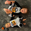 AnnLoren Halloween Pirate Jack O Lantern Long Sleeve Baby Toddler Boys Romper - Lil FashionAva 