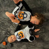 AnnLoren Halloween Pirate Jack O Lantern Long Sleeve Baby Toddler Boys Romper - Lil FashionAva 