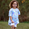 AnnLoren Little & Big Girls 3/4 Angel Sleeve Unicorn Cotton Knit Ruffle Shirt - Lil FashionAva 