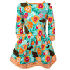AnnLoren Little & Big Girls Boutique Autumn Leaves Floral Cotton Long Sleeve Dress - Lil FashionAva 