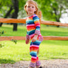 AnnLoren Little & Big Girls Boutique Rainbow Ruffle Butt Leggings - Lil FashionAva 