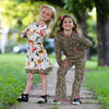 AnnLoren Little & Big Girls Long Sleeve Boutique Forest Friends Fall Dress - Lil FashionAva 