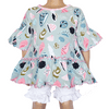 AnnLoren Little & Big Girls Seashell  3/4 Angel Sleeve Cotton Knit Shirt - Lil FashionAva 