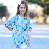 AnnLoren Little & Big Girls Seashell  3/4 Angel Sleeve Cotton Knit Shirt - Lil FashionAva 