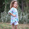 AnnLoren Little & Big Girls Seashell  3/4 Angel Sleeve Cotton Knit Shirt - Lil FashionAva 