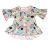 AnnLoren Little & Big Girls Seashell  3/4 Angel Sleeve Cotton Knit Shirt - Lil FashionAva 