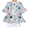 AnnLoren Little & Big Girls Seashell  3/4 Angel Sleeve Cotton Knit Shirt - Lil FashionAva 