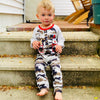 Baby Boys Holiday Reindeer Santa Christmas Camouflage Romper- AL Limited - Lil FashionAva 