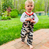 Baby Boys Holiday Reindeer Santa Christmas Camouflage Romper- AL Limited - Lil FashionAva 