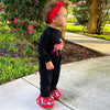 Baby Girls Christmas Plaid Reindeer Holiday Cotton Romper AL Limited - Lil FashionAva 