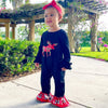 Baby Girls Christmas Plaid Reindeer Holiday Cotton Romper AL Limited - Lil FashionAva 