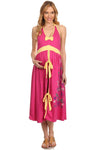 Maternity Hospital Gown - Berry - Lil FashionAva 