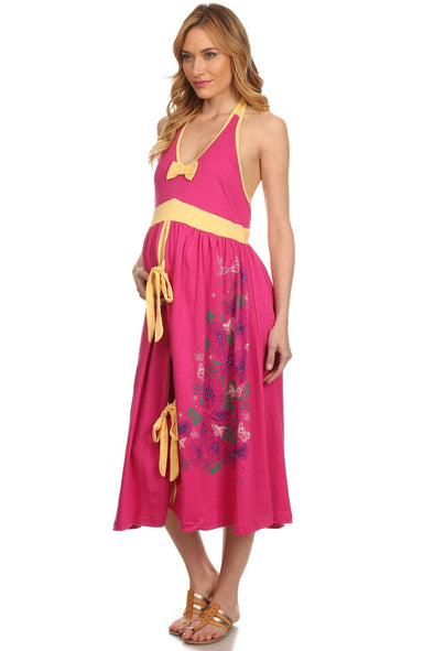 Maternity Hospital Gown - Berry - Lil FashionAva 