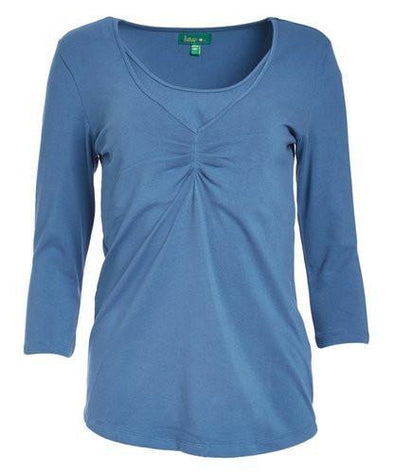 Pin Tuck 3/4 Sleeves Nursing Top - Lil FashionAva 